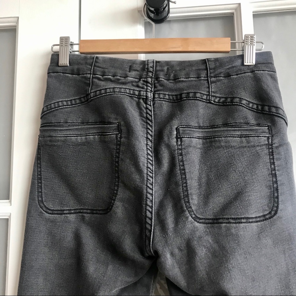 Free People Gray High Rise Crop Skinny Jeans - Picture 5 of 6